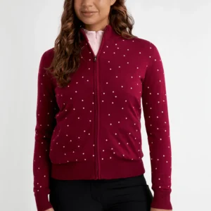 GREEN LAMB Elsa Windstopper Lined Spot Cardigan