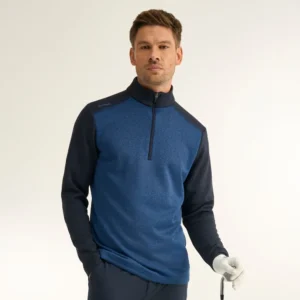 Ping Ramsey Men's Half Zip Ribbed Fleece