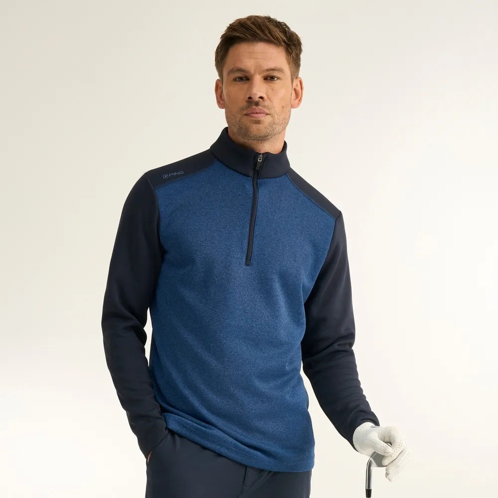 Ping Ramsey Men's Half Zip Ribbed Fleece