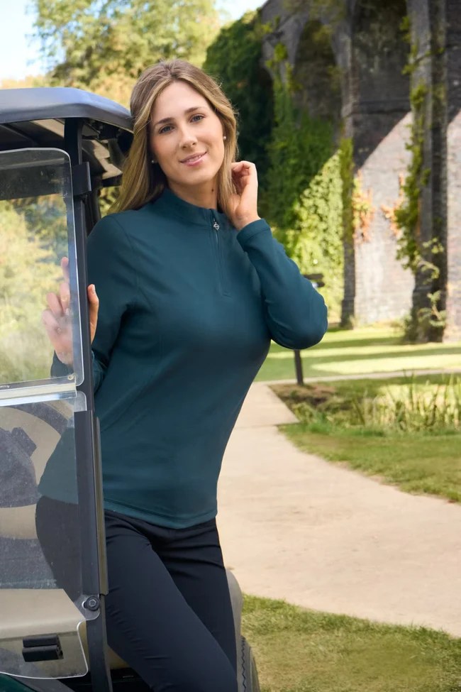 Pure Golf Iris Super Soft Fleece Quarter Zip