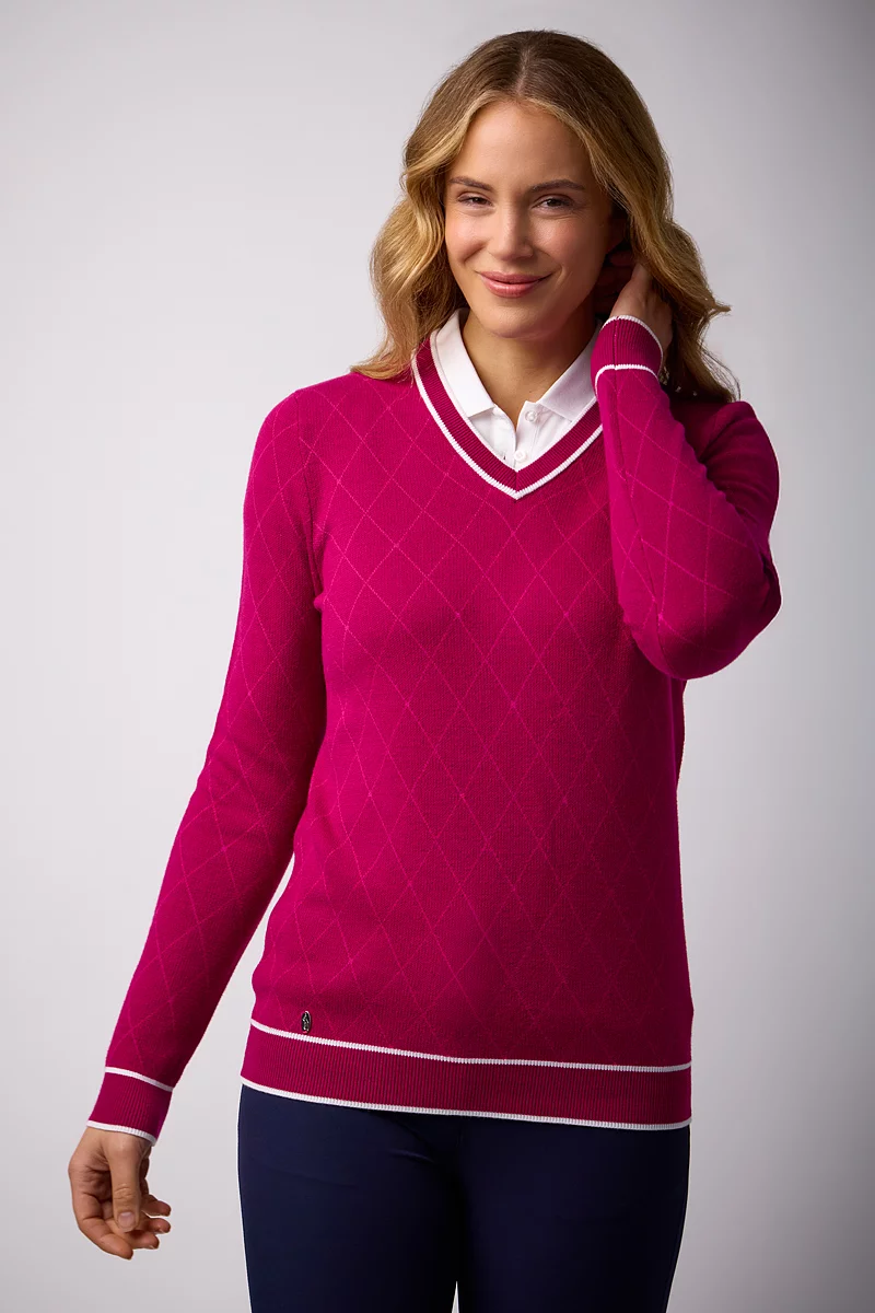 GLENMUIR Ladies V Neck Diamond