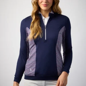GLENMUIR Ladies Quarter Zip Lightweight