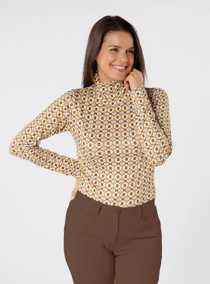 Swing Out Sisters Philippa Pattern Roll Neck